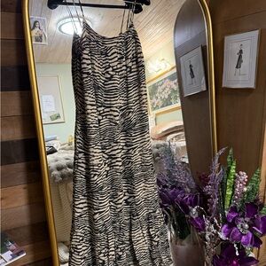 Rails Black and Tan Patterned Dress